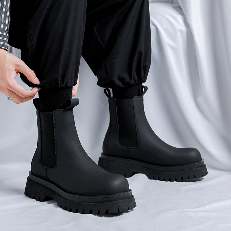 2026 Plateau Schwarze High-Top – Fashion Men'S Boots Bewertung und Preis