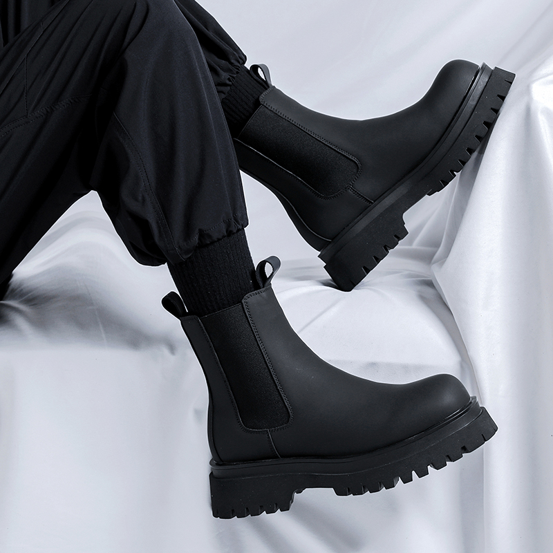 2026 Plateau Schwarze High-Top – Fashion Men'S Boots Bewertung und Preis