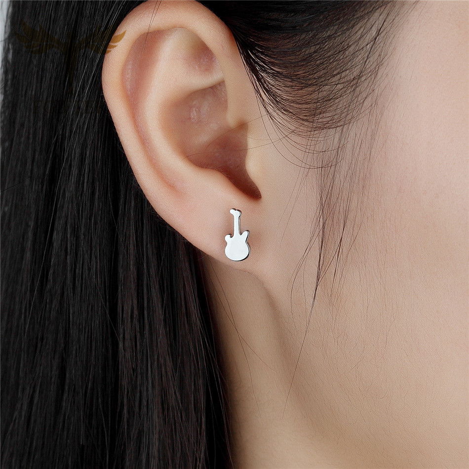 12 Paar Musik-Gitarren-Ohrring – Mens Fashion Store Bewertung und Preis