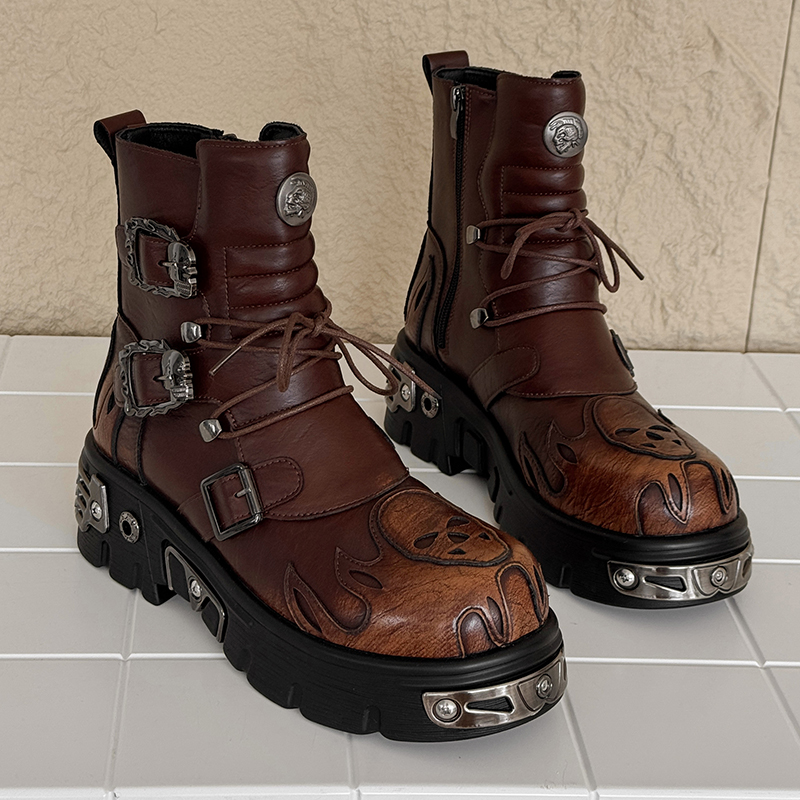 Herren Höhenverstellbare Punk- – Fashion Men'S Boots Bewertung und Preis