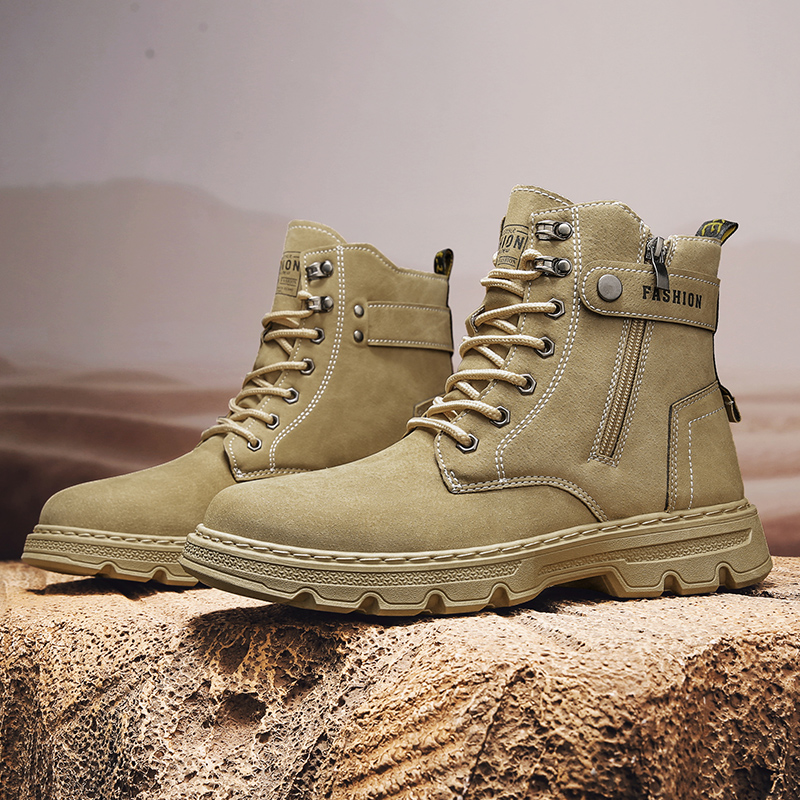 Herrenschuhe, Modische Sicherh – Mens Fashion Combat Boots Bewertung und Preis