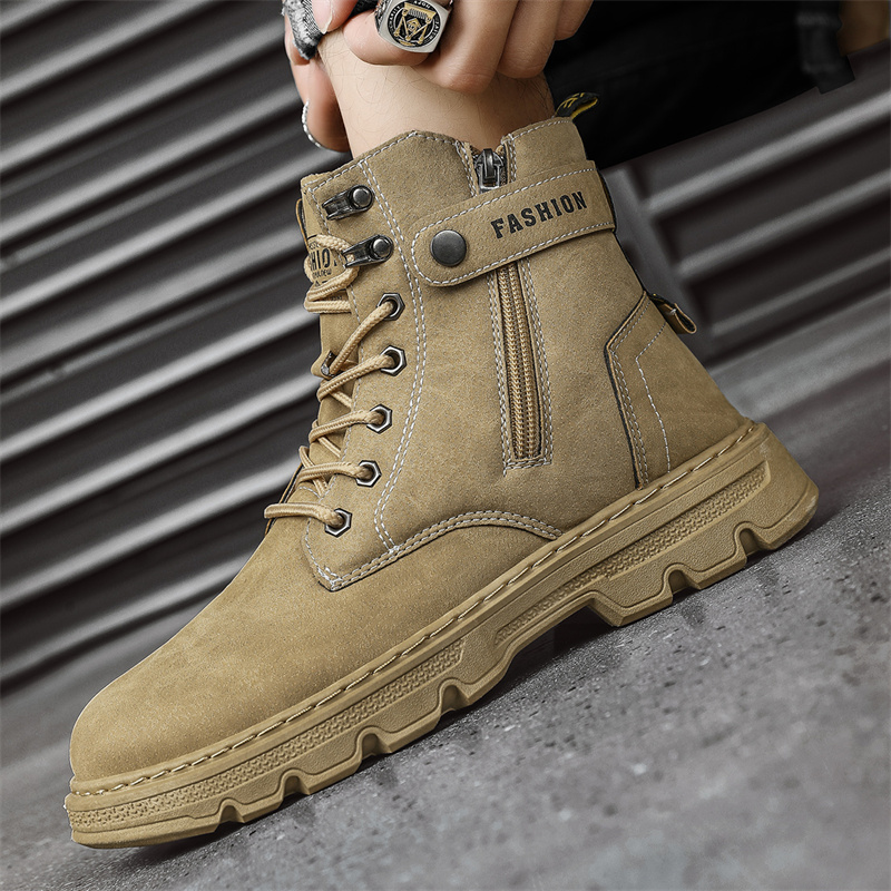 Herrenschuhe, Modische Sicherh – Mens Fashion Combat Boots Bewertung und Preis